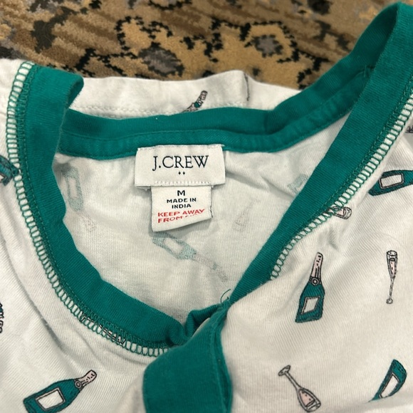 J Crew Henley champagne pajamas medium - Picture 2 of 3